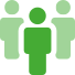 icon of group of 3 people